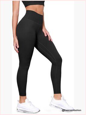 Tummy Control High Waist Compression Leggings 25" Workout Yoga Pants